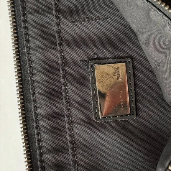 SOLD!!!! Fendi Black Monogram Shoulder Bag - Picture 4 of 5
